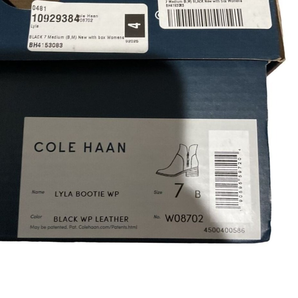 Cole Haan Lyla Black Bootie Boots EUC Size 7 - Picture 5 of 8